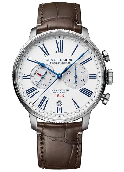Ulysse Nardin Marine Torpilleur Annual Chronograph White Limited Edition 44mm Watch 1533-320LE-0A-175/1A watch